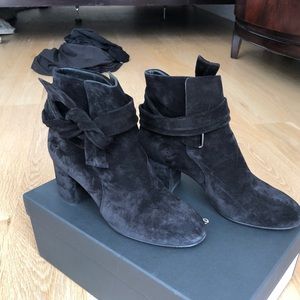 Rag & bone black suede booties size 37